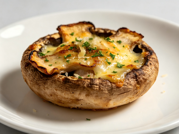 Cheese-Stuffed Roasted Portobello Mushroom