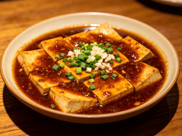 Braised Tofu in Savory Soy Sauce