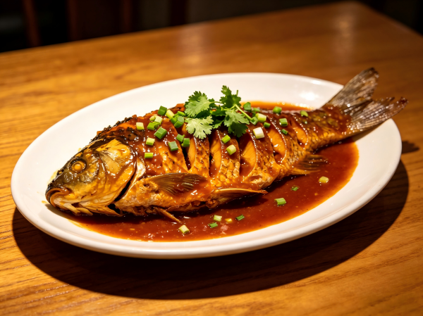 Braised Whole Carp in Soy Sauce
